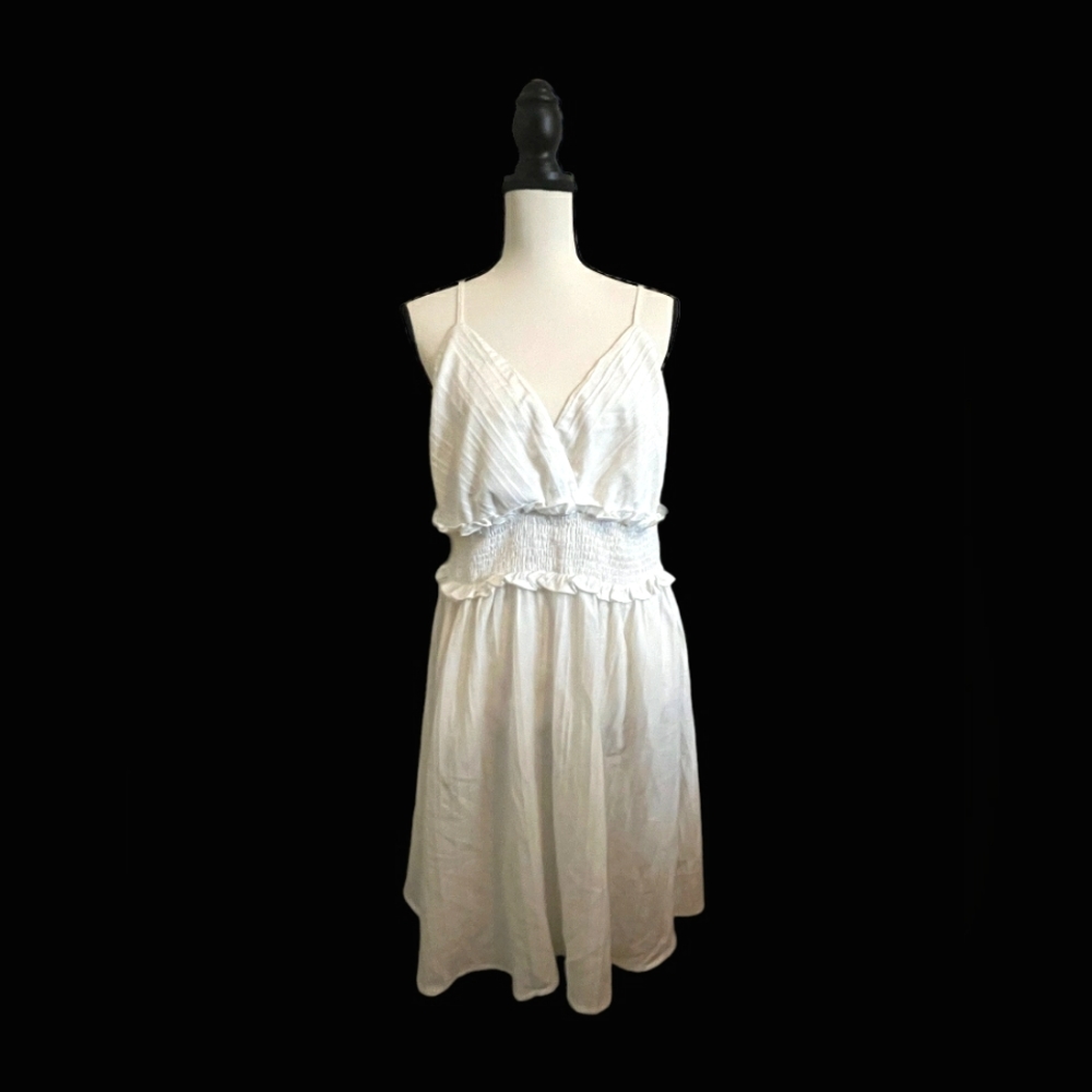 Shein white Curve dress size 1XL EUC